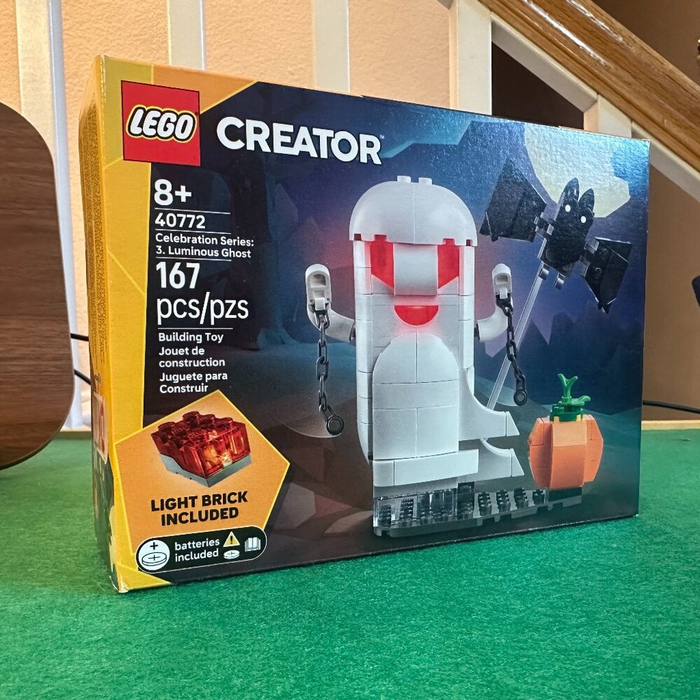 New & Sealed! LEGO Creator 40772 Luminous Ghost (w/Light Brick) Halloween GWP